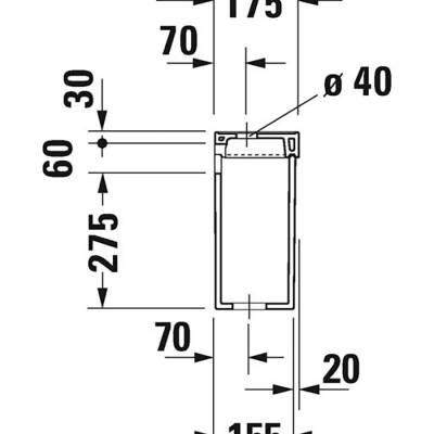 Duravit 1930 Seri Rezervuar, Klozet Hariçtir 0872210005 - DURAVİT (2)