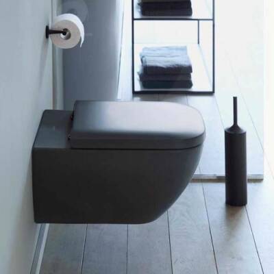 Duravit Happy D.2 Klozet Kapağı Yavaş Kapanır Antrasit - DURAVİT (1)