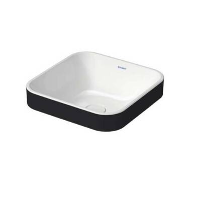 Duravit Happy D.2 Plus Tezgah Üstü Lavabo 40 cm Beyaz-Mat Antrasit 2359406100 - DURAVİT