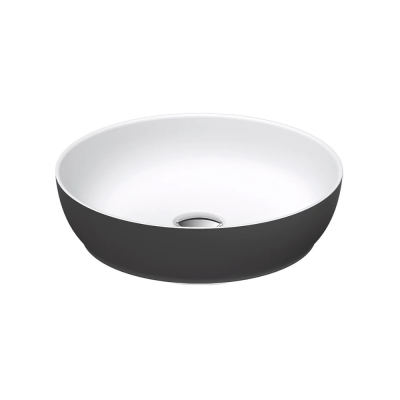 Duravit Sivida DuroCast® Çanak Lavabo Ø 40 cm,Çift Renk Beyaz / K. Gri - DURAVİT