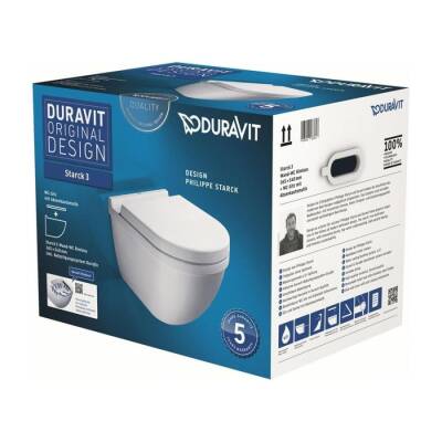 Duravit Starck 3 Rimless Asma Klozet Seti 45273920A1 - DURAVİT