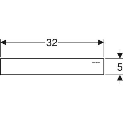 Duvar süzgeci için Geberit hazır montaj seti, fırçalanmış Paslanmaz Çelik kapak: Fırçalanmış paslanmaz çelik - GEBERİT (2)