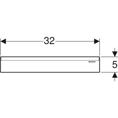 Duvar süzgeci için Geberit hazır montaj seti, plastik kapak: Parlak krom - GEBERİT (2)