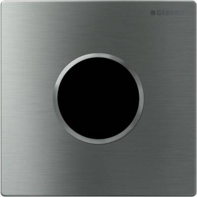 Elektronik deşarj tetiklemeli Geberit pisuvar deşarj kontrolü, elektrikli, kapak Type 10: fırçalanmış, parlak - GEBERİT
