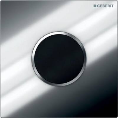 Elektronik deşarj tetiklemeli Geberit pisuvar deşarj kontrolü, pilli, kapak Type 10: parlak krom, mat krom - GEBERİT
