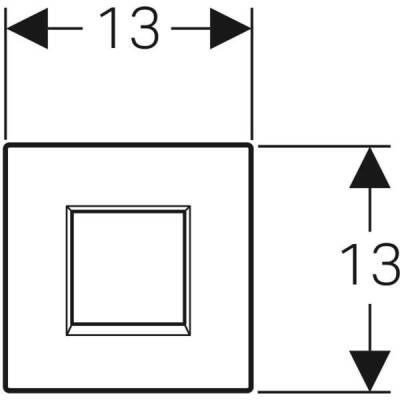 Elektronik deşarj tetiklemeli Geberit pisuvar deşarj kontrolü, pilli, kapak Type 30: Beyaz - GEBERİT (2)