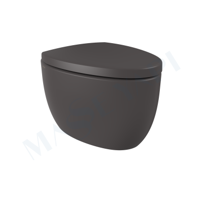 Etna Asma Klozet - Mat Antrasit Set (Kapak Dahil ) - BOCCHI