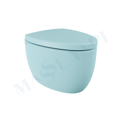 Etna Asma Klozet - Mat Buz Mavisi Set (Kapak Dahil ) - BOCCHI