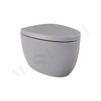 Etna Asma Klozet - Mat Gri Set (Kapak Dahil ) - BOCCHI