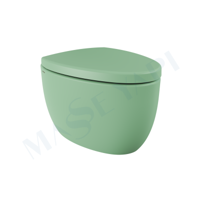 Etna Asma Klozet - Mat Mint Yeşil Set (Kapak Dahil ) - BOCCHI