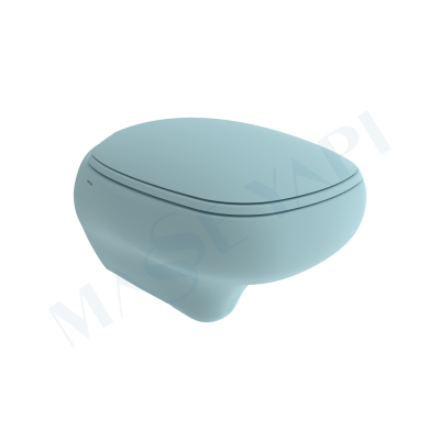 Fenice Asma Klozet - Mat Buz Mavisi Set (Kapak Dahil ) - BOCCHI