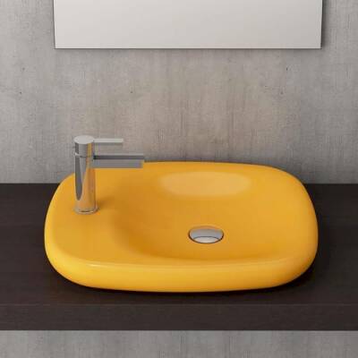 Fenice Çanak Lavabo Mandalina Sarısı 54 Cm 1489-021-0126 - BOCCHI (2)