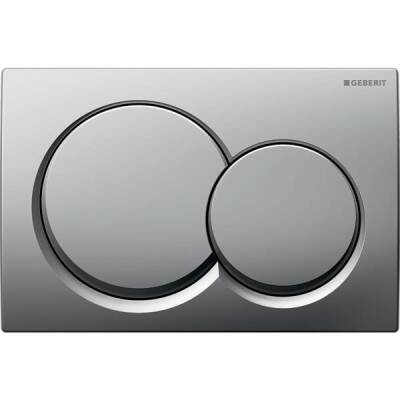 Geberit kumanda kapağı Alpha01, 2 kademeli deşarj için: Mat krom - GEBERİT
