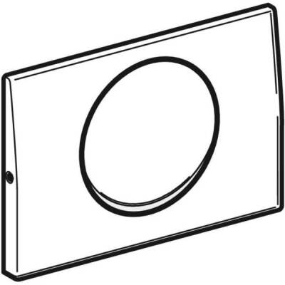 Geberit kumanda kapağı Mambo, deşarj durdurmalı kumanda için, vidalanabilir: Fırçalanmış - GEBERİT (1)