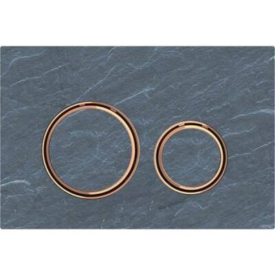 Geberit kumanda kapağı Sigma21, 2 kademeli deşarj için, metal rengi bronz: bronz, arduvaz - GEBERİT