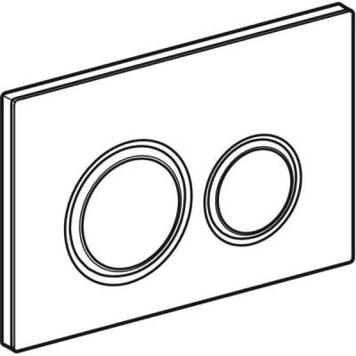 Geberit kumanda kapağı Sigma21, 2 kademeli deşarj için, metal rengi bronz: bronz, arduvaz - GEBERİT (1)