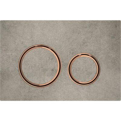 Geberit kumanda kapağı Sigma21, 2 kademeli deşarj için, metal rengi bronz: bronz, beton görünümü - GEBERİT