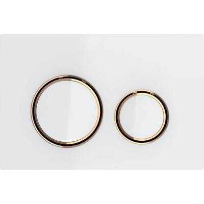 Geberit kumanda kapağı Sigma21, 2 kademeli deşarj için, metal rengi bronz: bronz, beyaz - GEBERİT