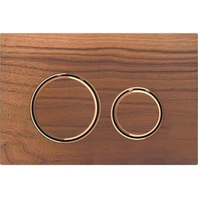 Geberit kumanda kapağı Sigma21, 2 kademeli deşarj için, metal rengi bronz: bronz, ceviz - GEBERİT