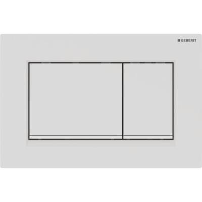 Geberit kumanda kapağı Sigma30, 2 kademeli deşarj için: mat beyaz, temizliği kolay kaplamalı, beyaz - GEBERİT