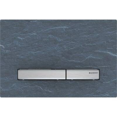 Geberit kumanda kapağı Sigma50, 2 kademeli deşarj için, metal rengi krom: krom, arduvaz - GEBERİT