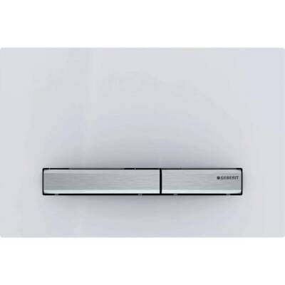 Geberit kumanda kapağı Sigma50, 2 kademeli deşarj için, metal rengi krom: krom, beyaz - GEBERİT