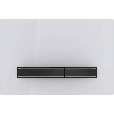 Geberit kumanda kapağı Sigma50, 2 kademeli deşarj için, metal rengi siyah krom: siyah krom, beyaz - GEBERİT