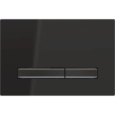 Geberit kumanda kapağı Sigma50, 2 kademeli deşarj için, metal rengi siyah krom: siyah krom, siyah - GEBERİT