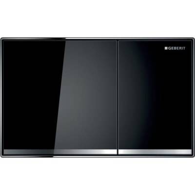 Geberit kumanda kapağı Sigma60, 2 kademeli deşarj için, hemyüz: siyah, aynalı, parlak krom - GEBERİT