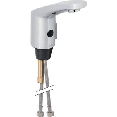 Geberit lavabo bataryası Type 185, pilli: Parlak krom, Mikser=Mikserli ve kollu - GEBERİT