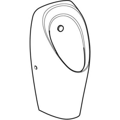 Geberit pisuvar Tamina, gömme deşarj kontrolü için: Giriş=Arka, Beyaz - GEBERİT (1)