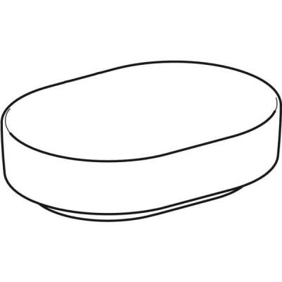 Geberit VariForm eliptik çanak lavabo: B=55cm, T=40cm, Batarya deliği=Yok, Taşma deliği=Yok, Beyaz - GEBERİT (1)