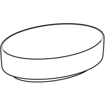 Geberit VariForm oval çanak lavabo: B=55cm, T=40cm, Batarya deliği=Yok, Taşma deliği=Yok, Beyaz - GEBERİT (1)