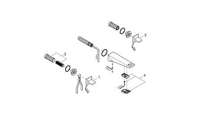 Grohe Allure Brilliant 3 Delikli Lavabo Bataryası 1/2' M-Boyut - 20628000 - GROHE (1)