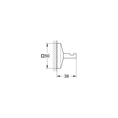 Grohe Allure Brilliant Havlu/Bornoz Askılığı - 40498000 - GROHE (1)