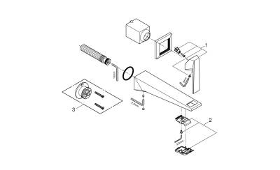 Grohe Allure Brilliant İki Delikli Lavabo Bataryası L-Boyut - 29403DC0 - GROHE (1)