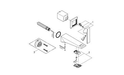 Grohe Allure Brilliant İki Delikli Lavabo Bataryası M-Boyut - 29402AL0 - GROHE (1)