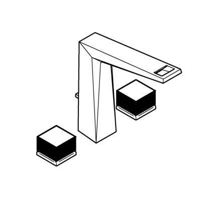 Grohe Allure Brilliant Private Collection 3 Delikli Lavabo Bataryası L-Boyut - 20670DC0 - GROHE (2)