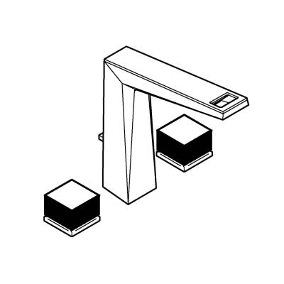 Grohe Allure Brilliant Private Collection 3 Delikli Lavabo Bataryası L-Boyut - 20671000 - GROHE (2)