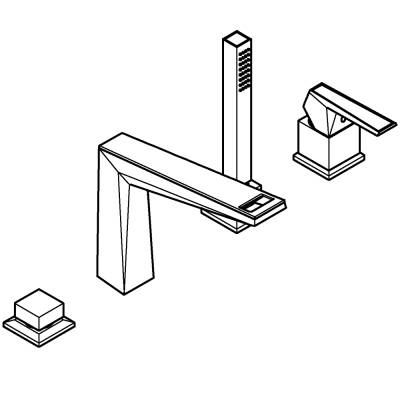 Grohe Allure Brilliant Private Collection Dört Delikli Küvet Bataryası - 29525DC0 - GROHE (1)