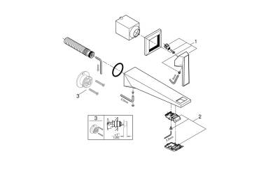 Grohe Allure Brilliant Private Collection İki Delikli Lavabo Bataryası M-Boyut - 29519AL0 - GROHE (1)