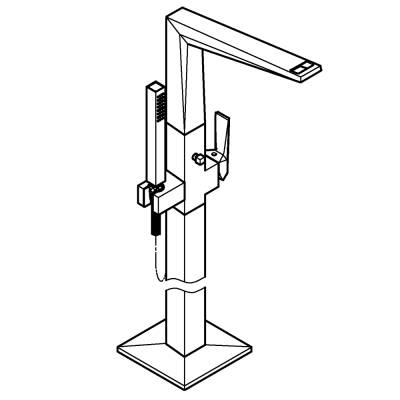 Grohe Allure Brilliant Private Collection Yerden Küvet Bataryası - 24422000 - GROHE (1)