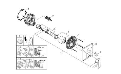 Grohe Allure Brilliant Tek Kumandalı 3 Yönlü Banyo Bataryası - 24340000 - GROHE (1)
