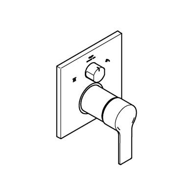 Grohe Allure Tek Kumandalı 3 Yönlü Banyo Bataryası - 29176DL1 - GROHE (2)