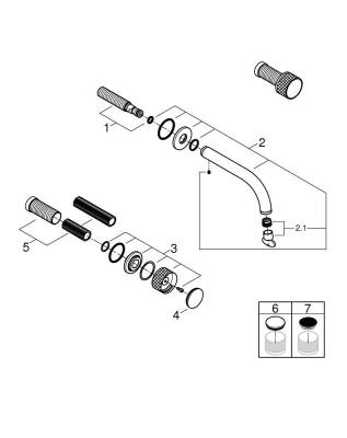 Grohe Atrio Private Collection 3 Delikli Lavabo Bataryası M-Boyut - 20589000 - GROHE (1)