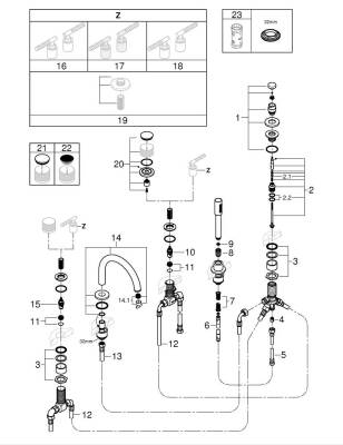Grohe Atrio Private Collection 5 Delikli Küvet Bataryası - 25224000 - GROHE (1)