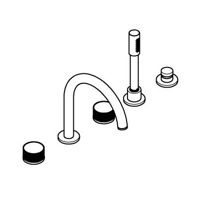 Grohe Atrio Private Collection 5 Delikli Küvet Bataryası - 25226DA0 - GROHE (2)