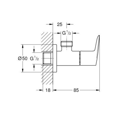 Grohe Bauedge Ara Musluk 1/2' - 22009001 - GROHE