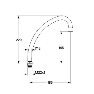 Grohe Boru Şekilli Döner Çıkış Ucu - 13073000 - GROHE