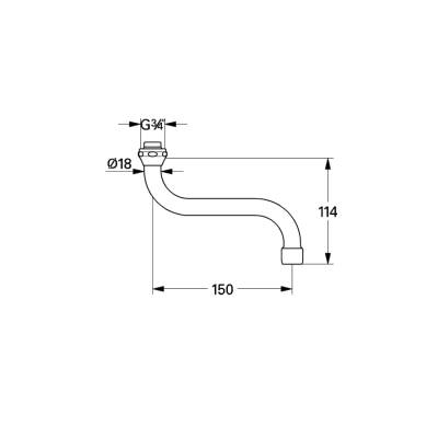 Grohe Döner Boru Çıkış Ucu - 13005000 - GROHE (1)
